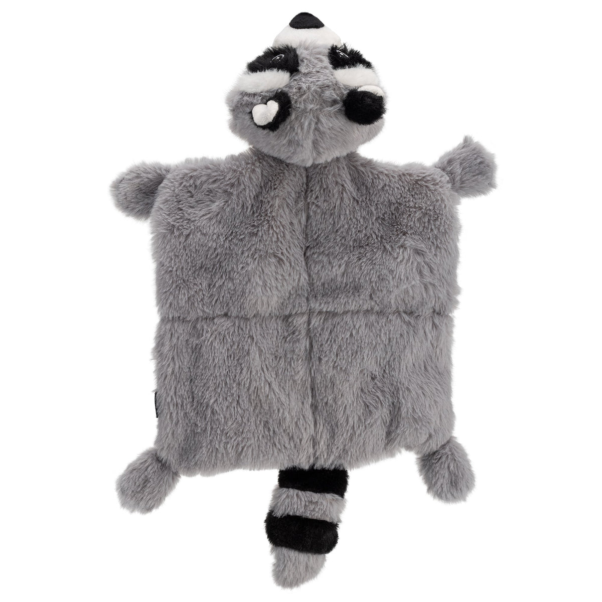 17.5" Raccoon Dog Toy with 4 Squeakers – Long Plush Squeaky Toy