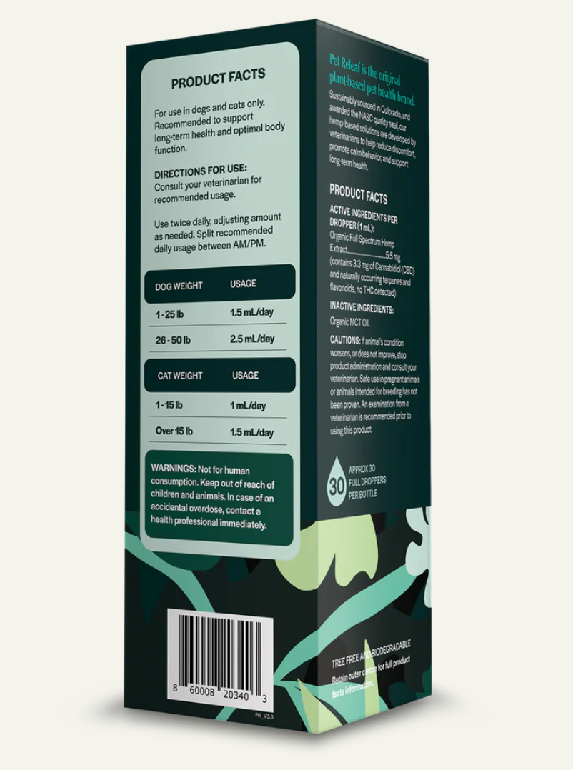 USDA Organic Daily Releaf CBD Oil
