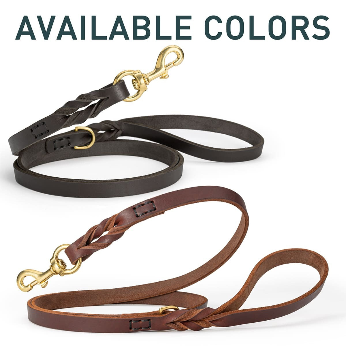Upgraded Ultimate Professional Leather Dog Leash