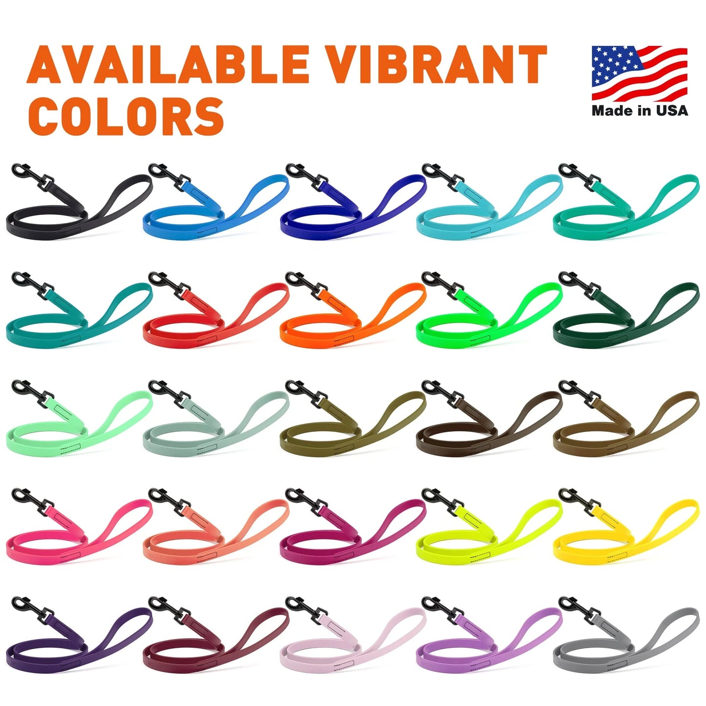 Biothane Waterproof Leash 4 ft
