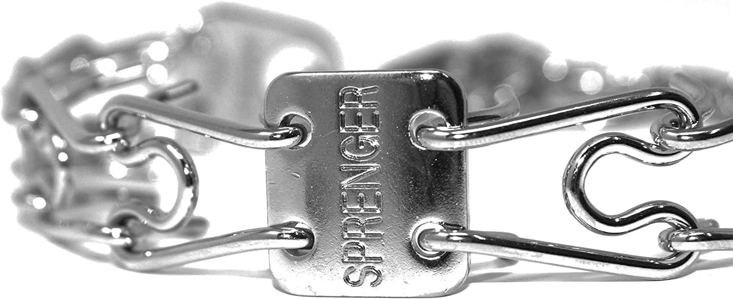 Herm Sprenger Chrome Prong Collar with Scissor Snap