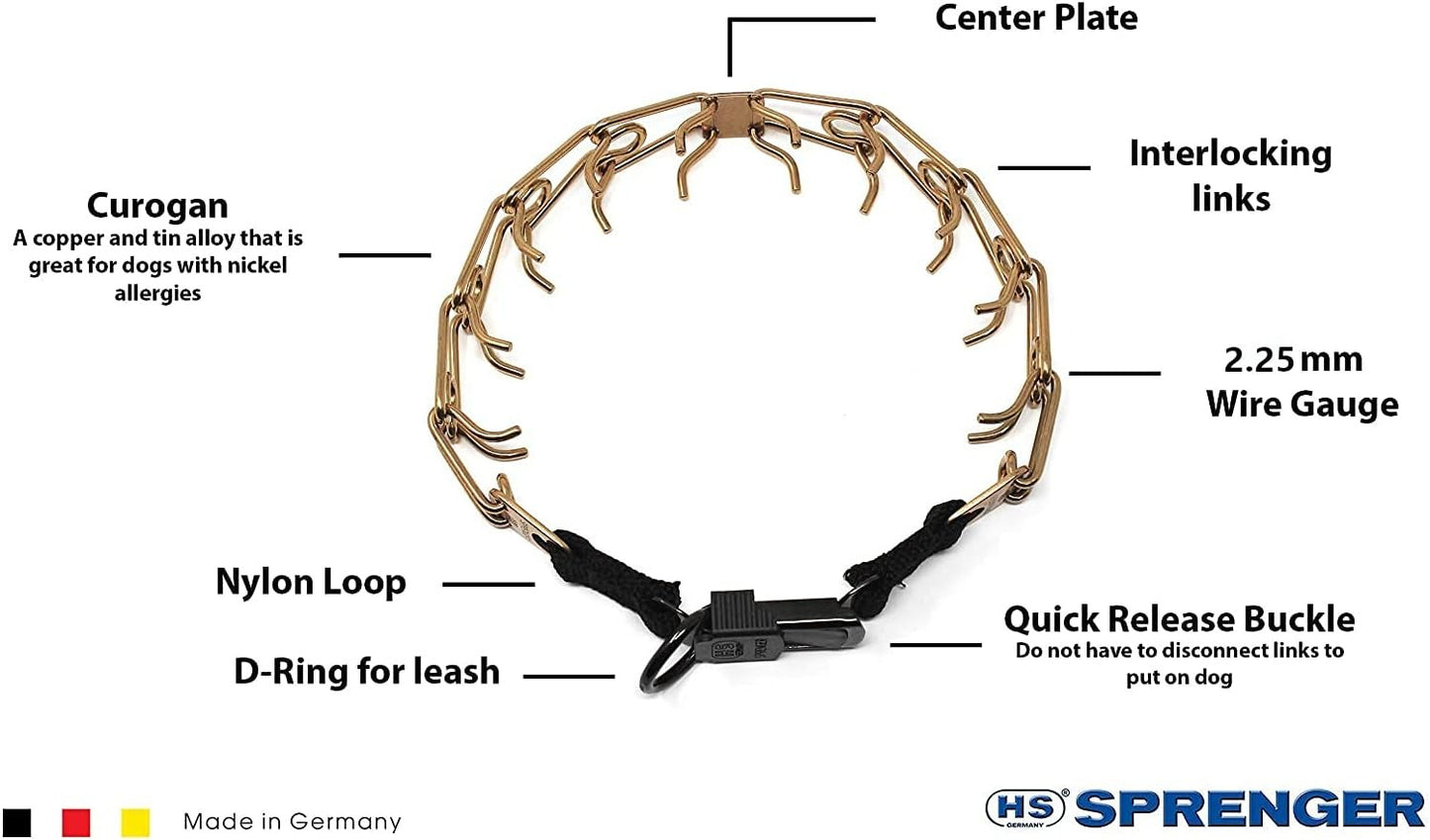 Collar Herm Sprenger Curogan Prong con hebilla QR