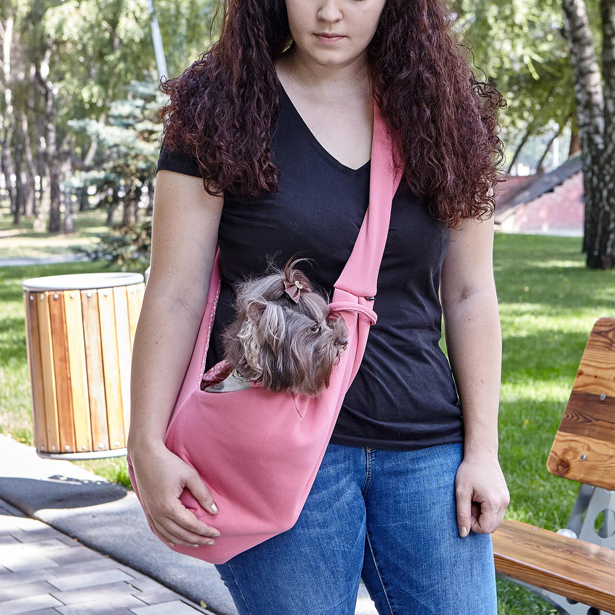 Pet Sling Carrier for Small Dogs & Cats