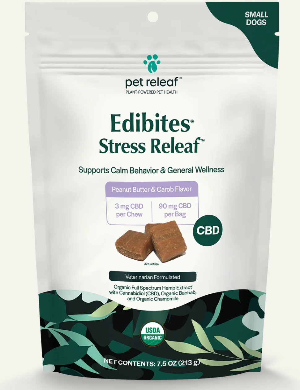 Stress Releaf CBD Edibites For Dogs – Peanut Butter
