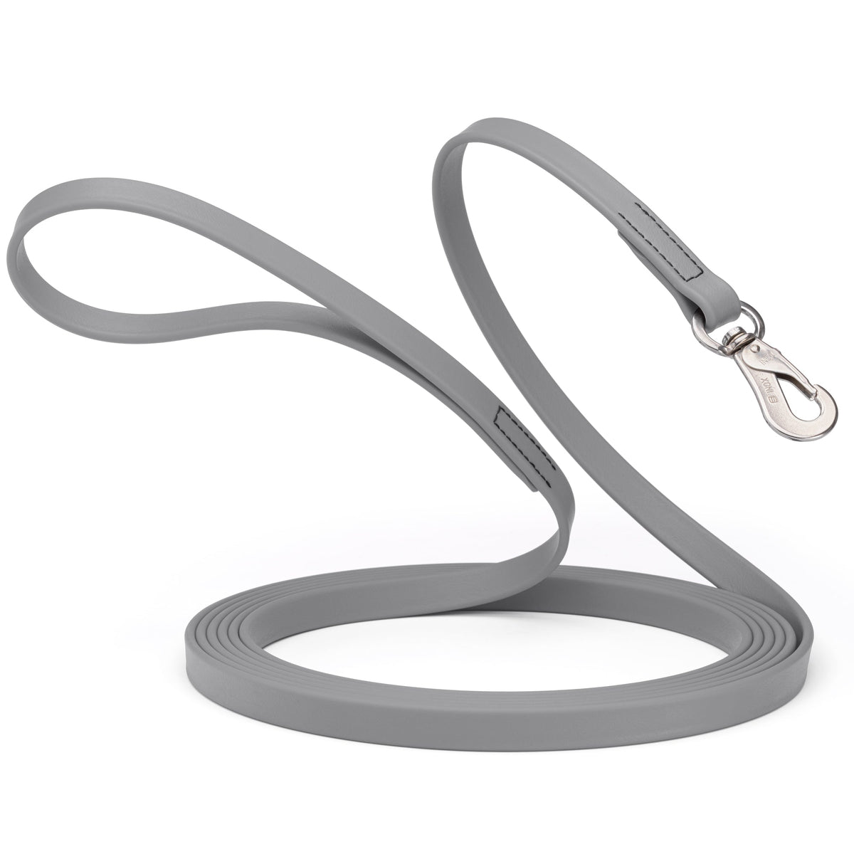 Viper 20 ft Biothane Long Line – Herm Sprenger Hook – Battleship Gray