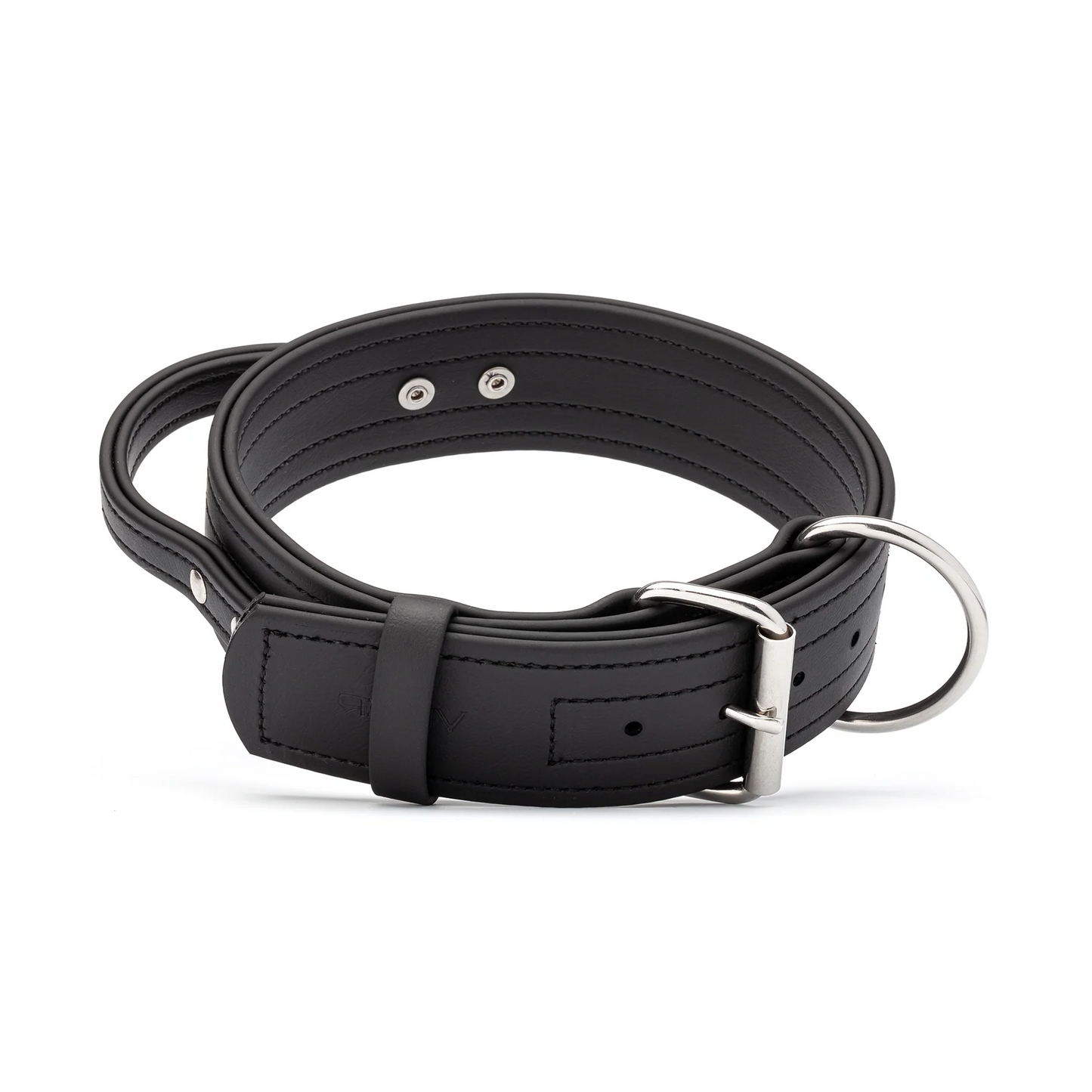 Viper Biothane Working Dog Collar + Built-in Handle - Stainless Steel Hardware