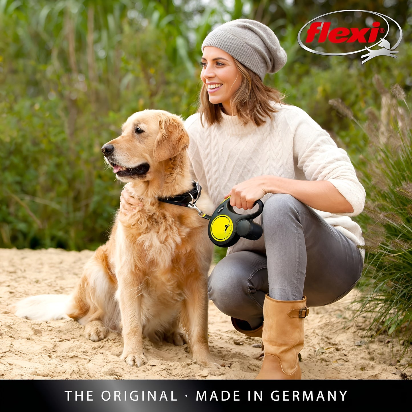 Durable Nylon Flexi Leash with Rust-proof Fittings