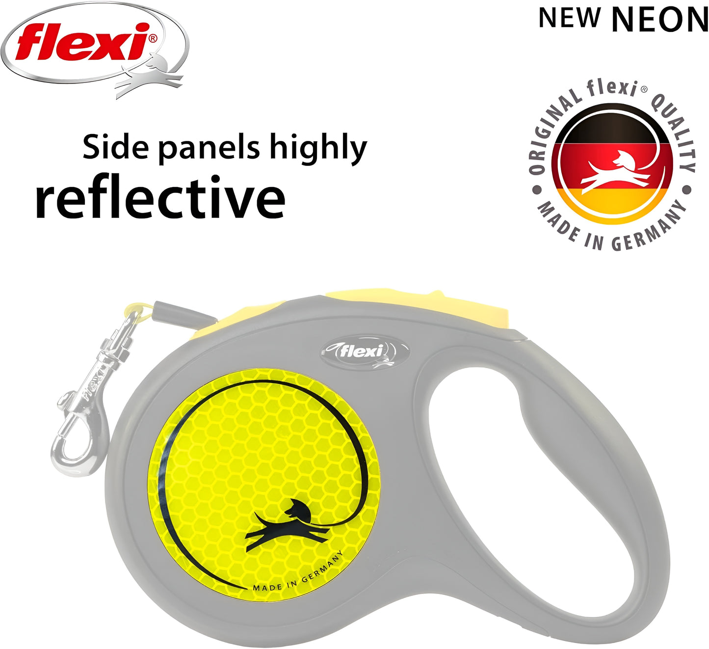 Durable Nylon Flexi Leash with Rust-proof Fittings