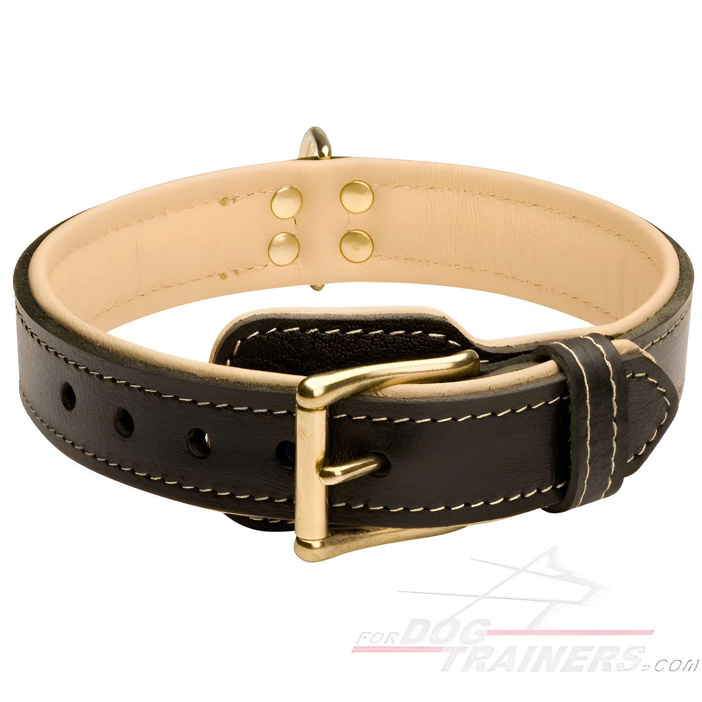 Royal Nappa Padded Handmade Leather Dog Collar for Fashion Walking