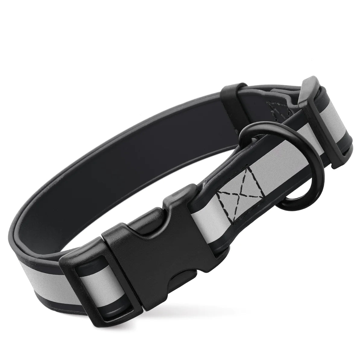 Biothane Reflective Dog Collar with Quick Release Buckle