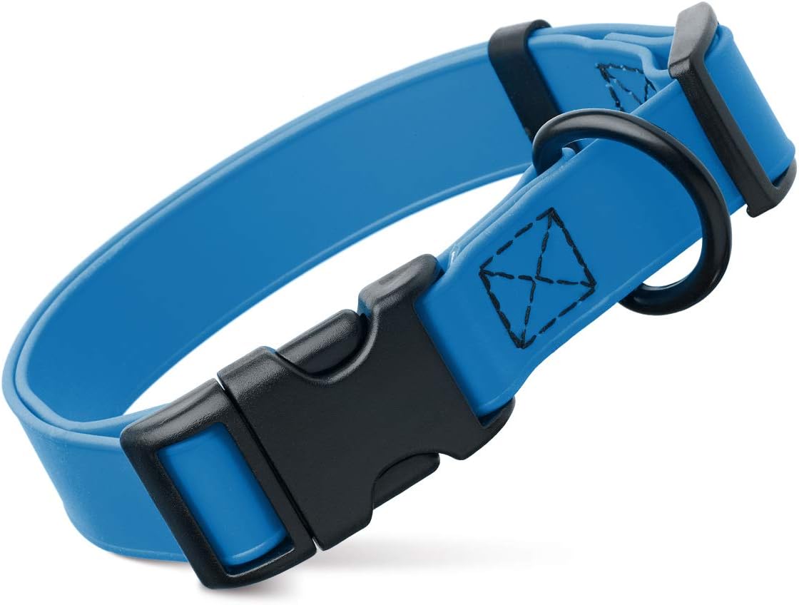 Biothane Waterproof Collar with QR Buckle Black