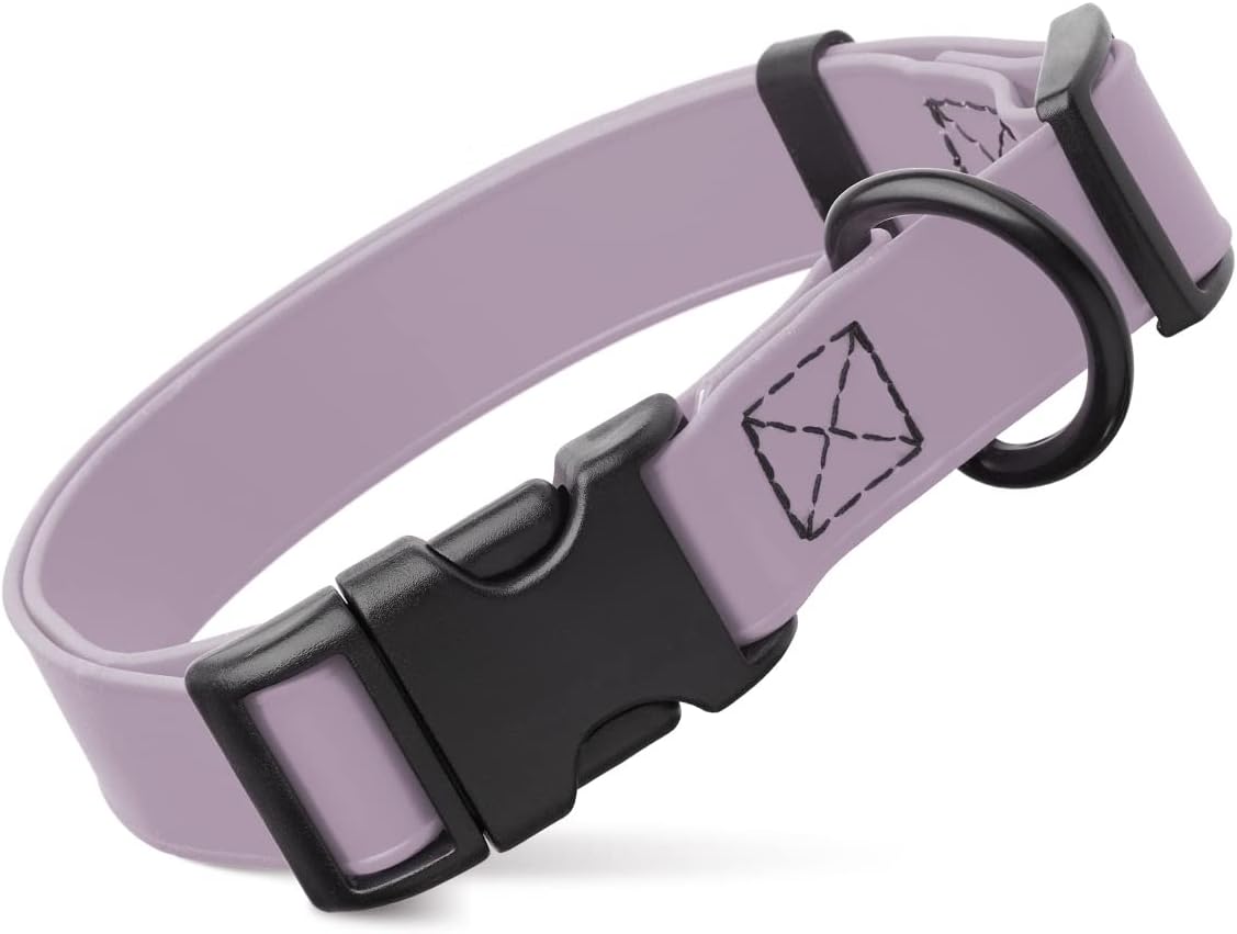 Biothane Waterproof Collar with QR Buckle Black