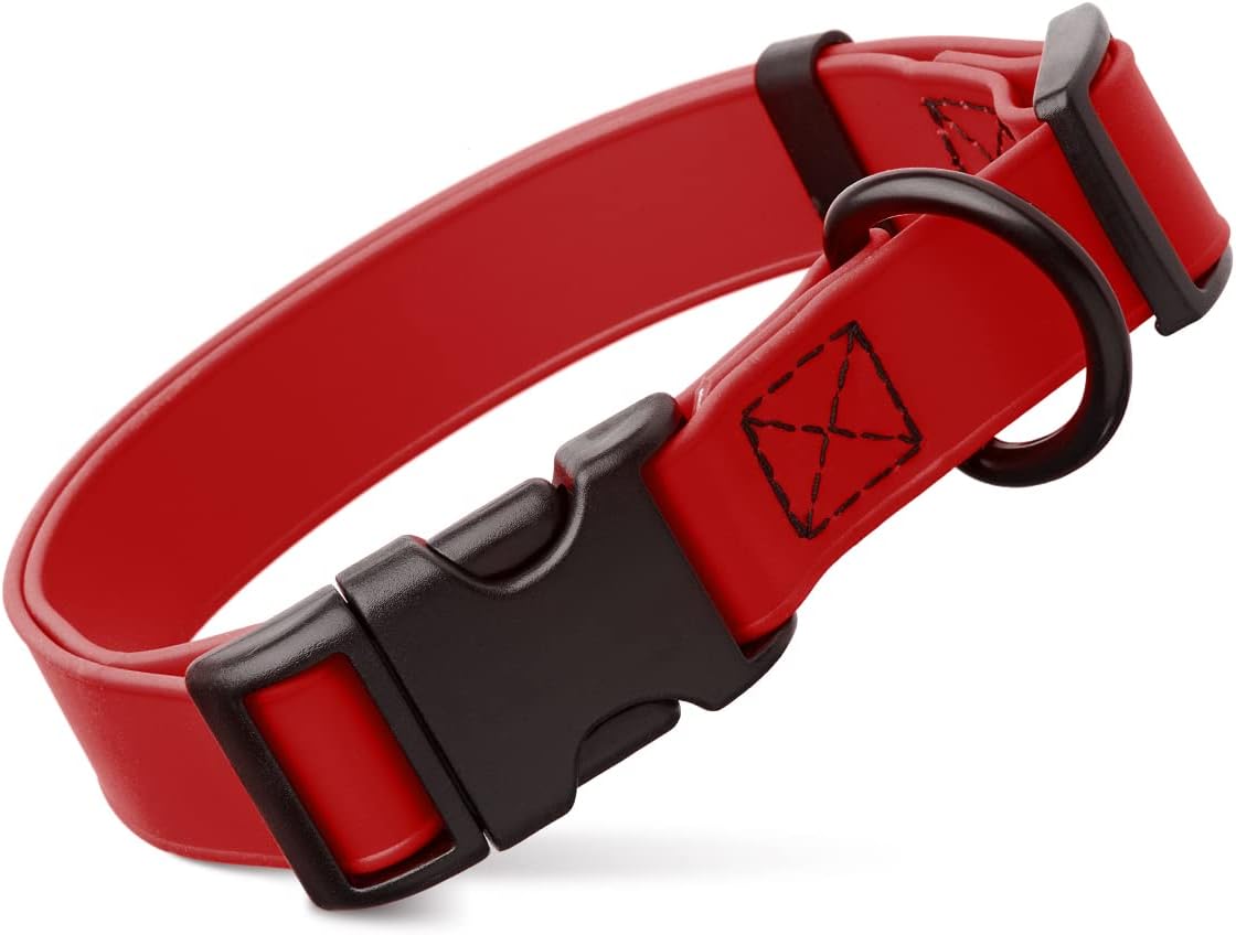 Biothane Waterproof Collar with QR Buckle Black