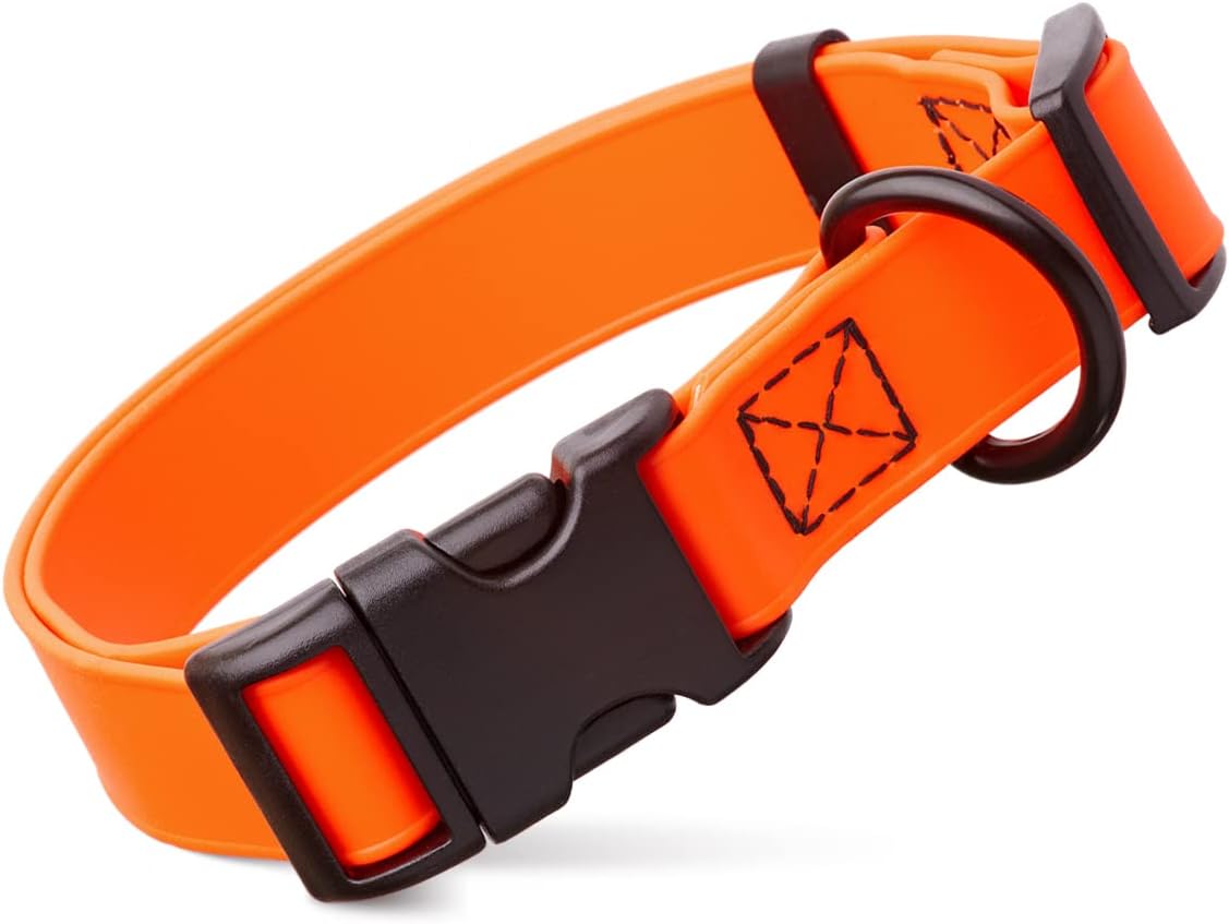Biothane Waterproof Collar with QR Buckle Black