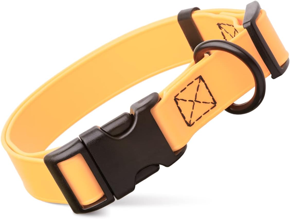 Biothane Waterproof Collar with QR Buckle Black