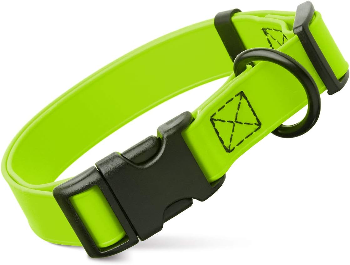 Biothane Waterproof Collar with QR Buckle Black