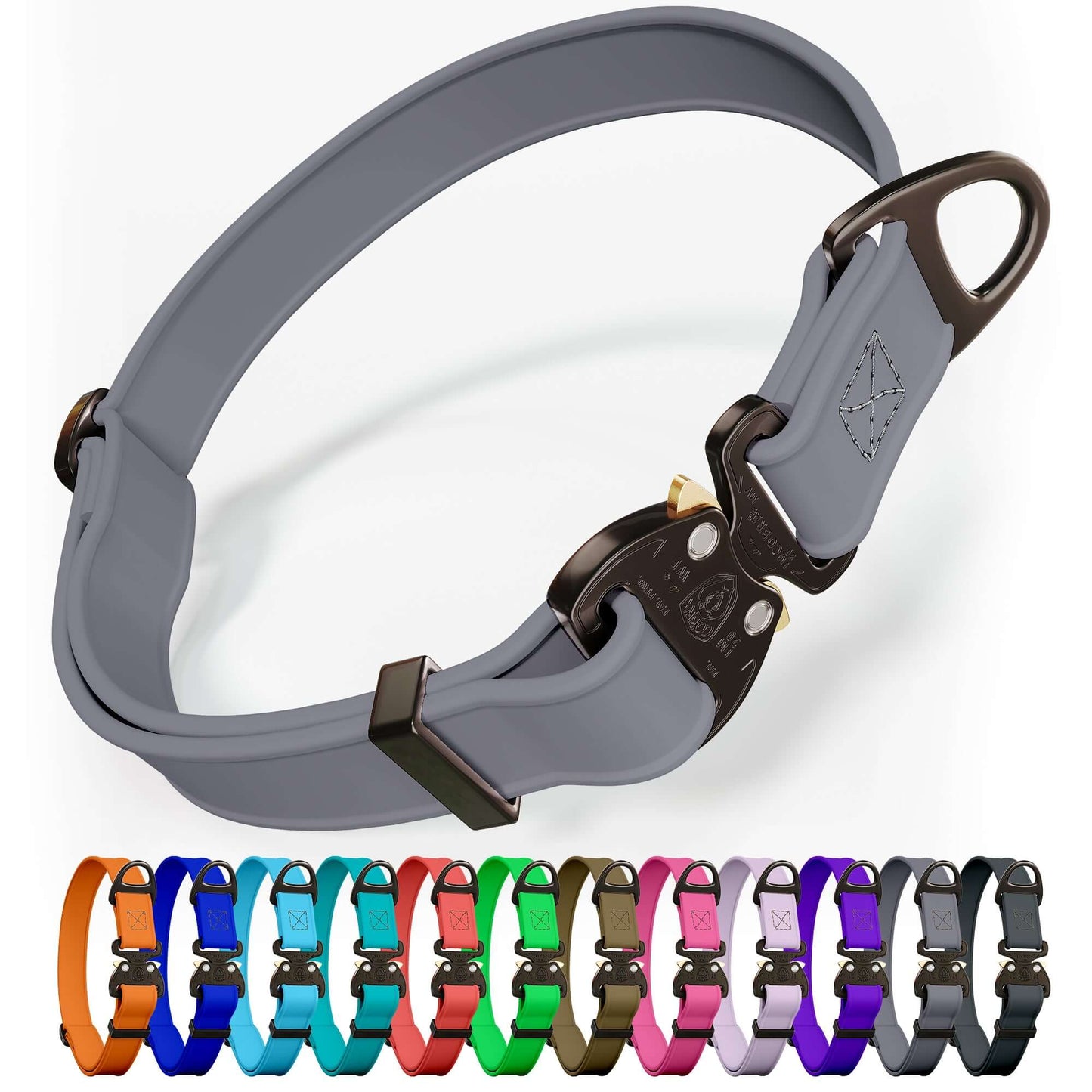 NexaPaw Biothane Tactical Cobra Buckle Dog Collar