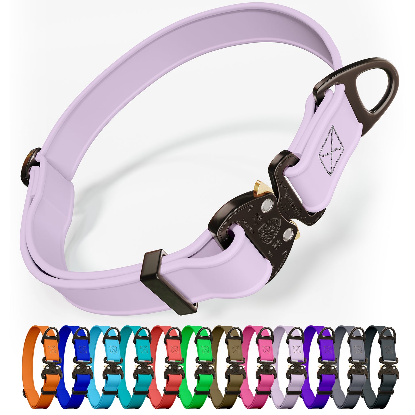 NexaPaw Biothane Tactical Cobra Buckle Dog Collar