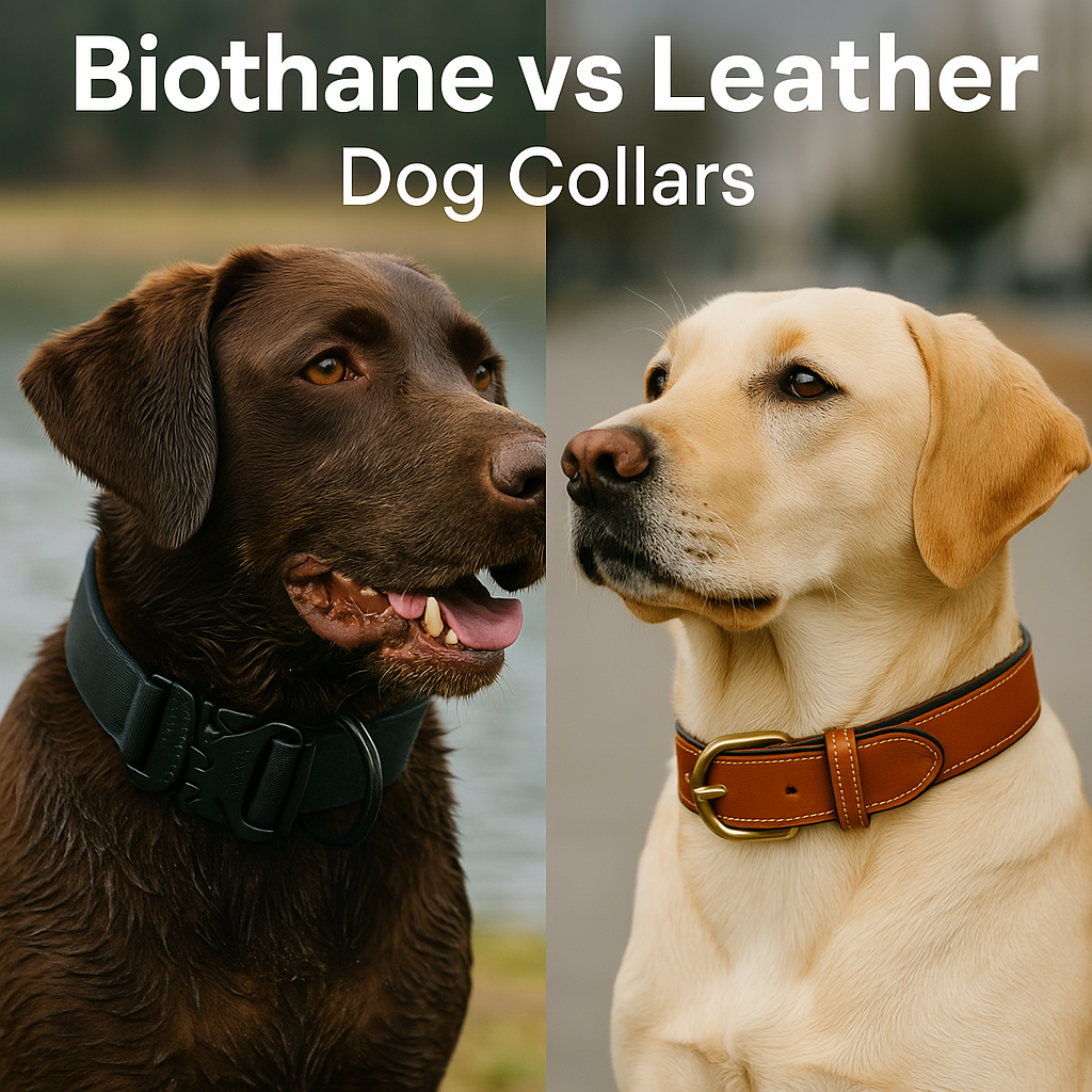 Biothane vs Leather Dog Collars: Choosing the Right Material for Your Dog