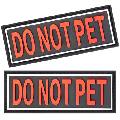 3D Rubber "Do Not Pet" Removable Dog Harness Patch
