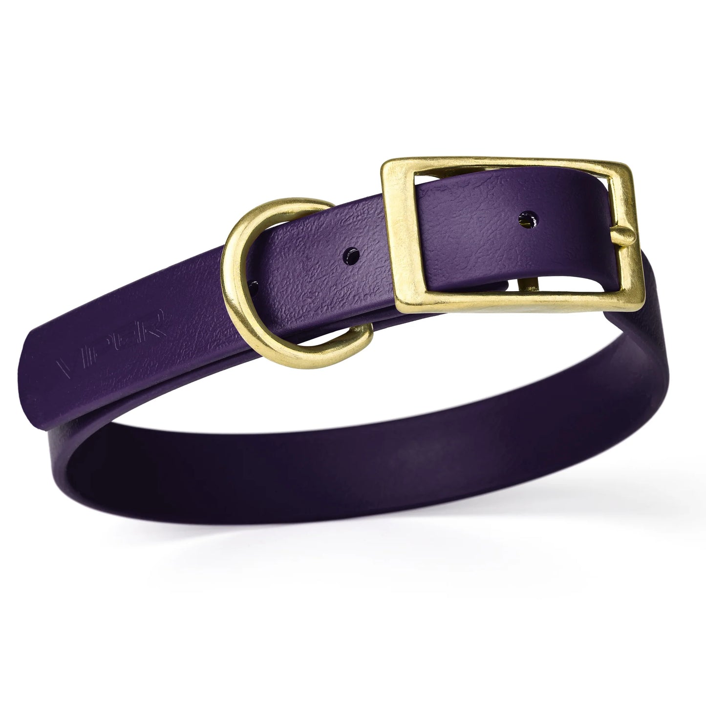 Viper Biothane Waterproof Collar - Brass Hardware - Size XS (9 to 12 inches)