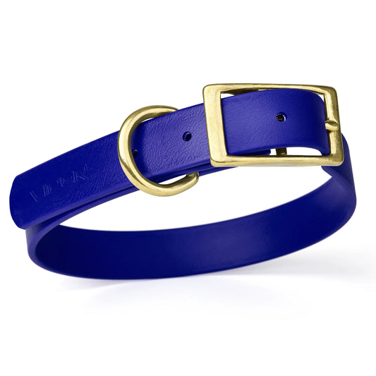 Viper Biothane Waterproof Collar - Brass Hardware - Size S (12 to 15 inches)