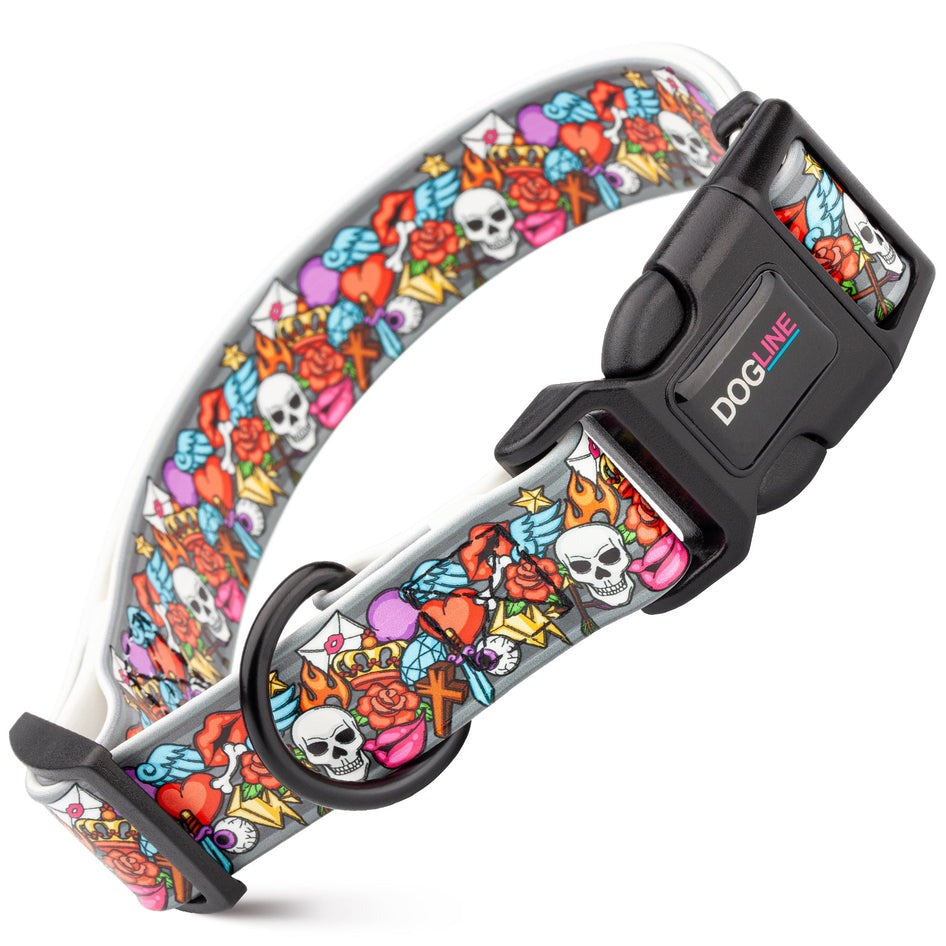 Biothane  Quick Release Printed Collar