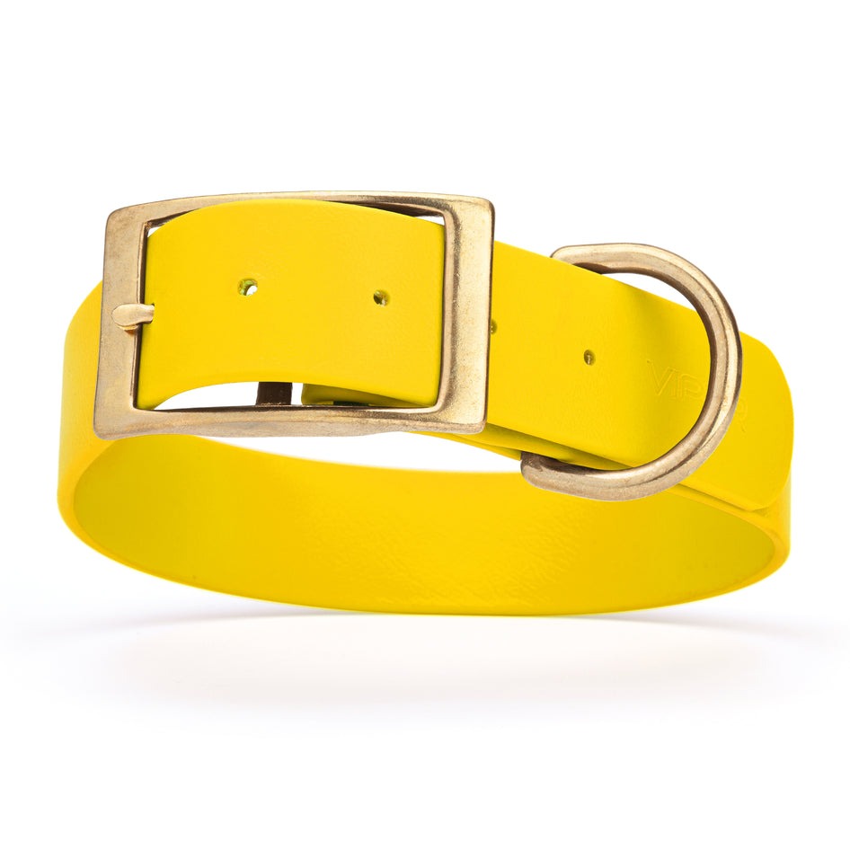 Viper Biothane Waterproof Collar - Brass Hardware