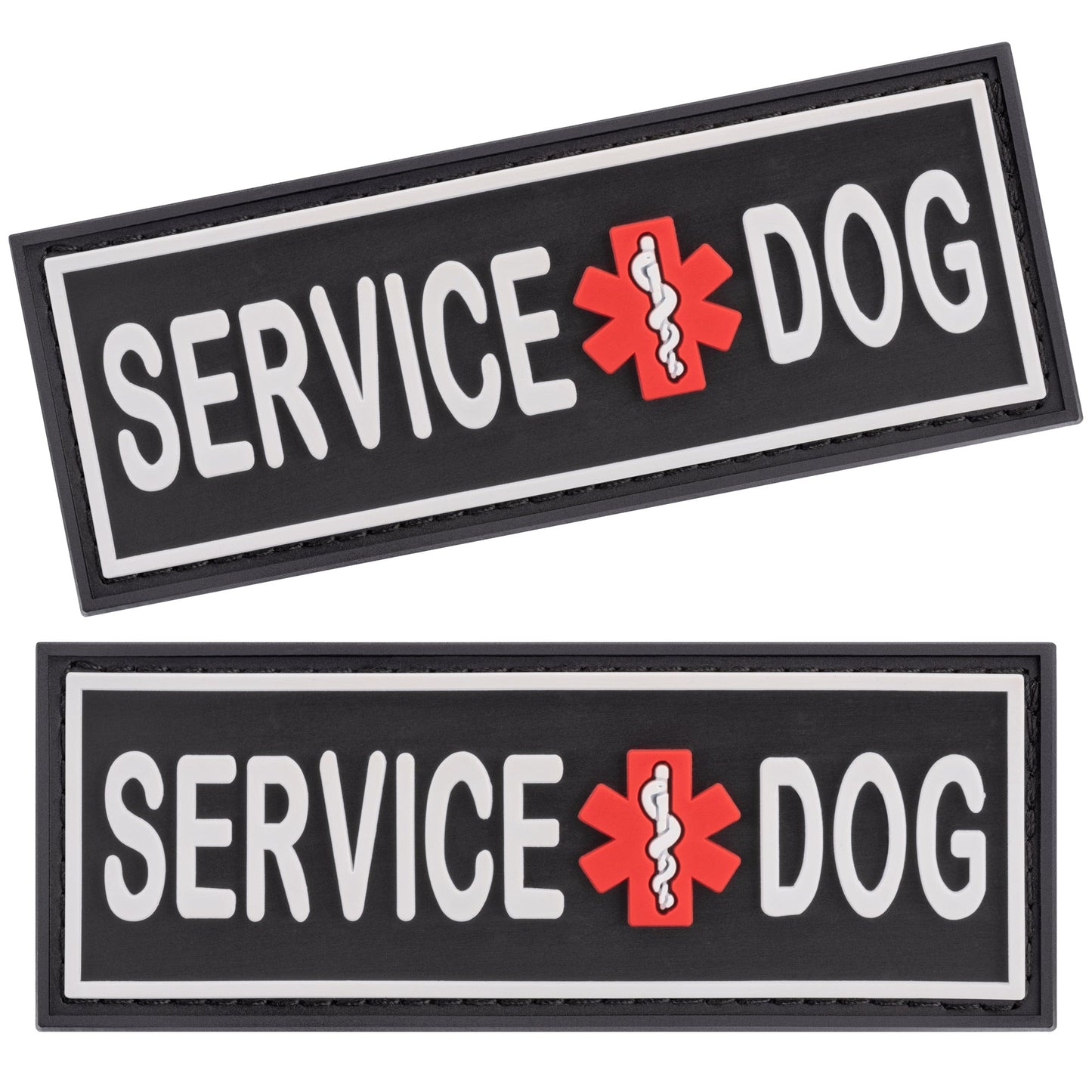 "Service Dog" 3D Rubber Patch – Built to Last, Designed to Stand Out