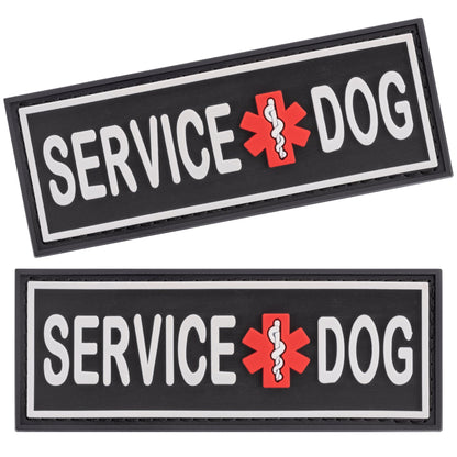 "Service Dog" 3D Rubber Patch – Built to Last, Designed to Stand Out