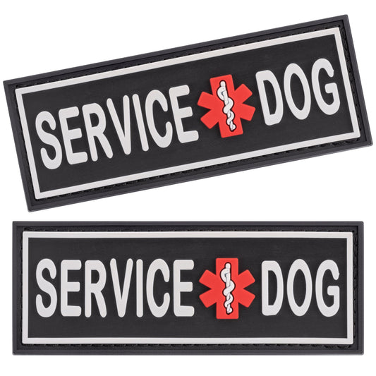 "Service Dog" 3D Rubber Patch – Built to Last, Designed to Stand Out