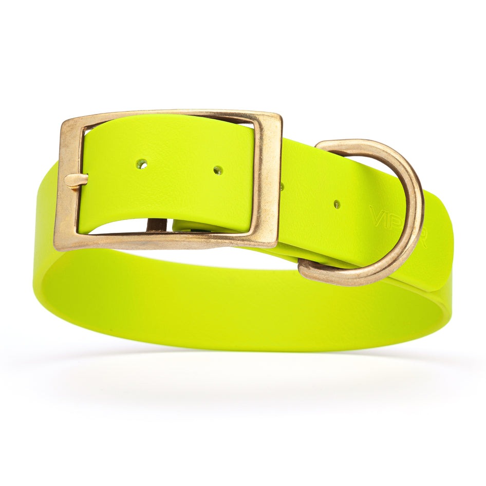 Viper Biothane Waterproof Collar - Brass Hardware