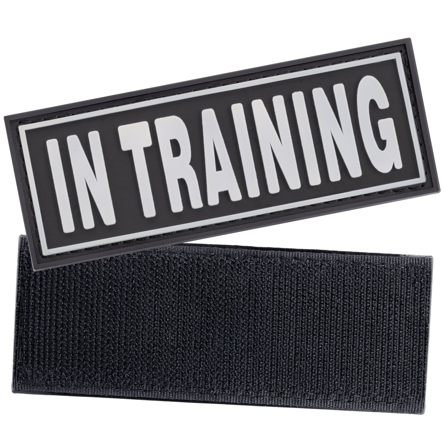 3D Rubber "In Training" Removable Patches for Dog Harness and Vest