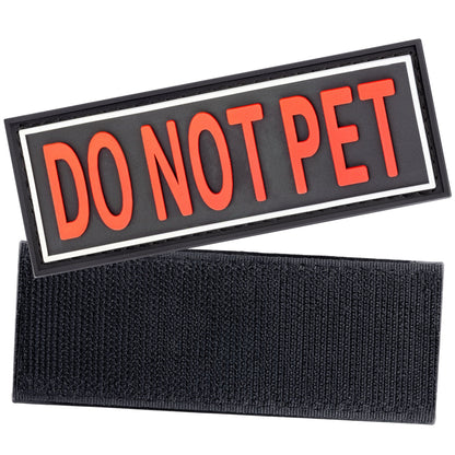 3D Rubber "Do Not Pet" Removable Dog Harness Patch