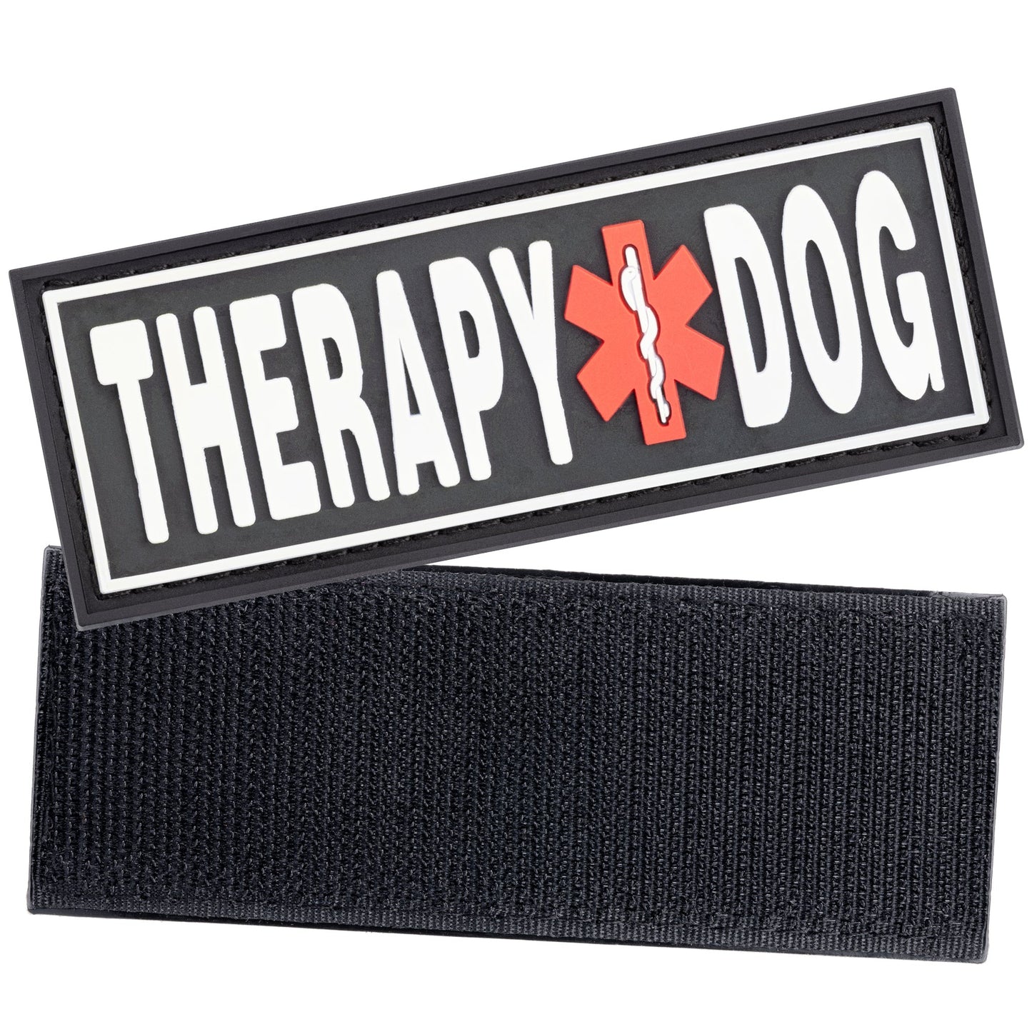 3D Rubber "Therapy Dog" Removable Patches for Dog Harness and Vest