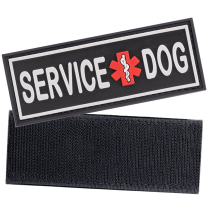 "Service Dog" 3D Rubber Patch – Built to Last, Designed to Stand Out