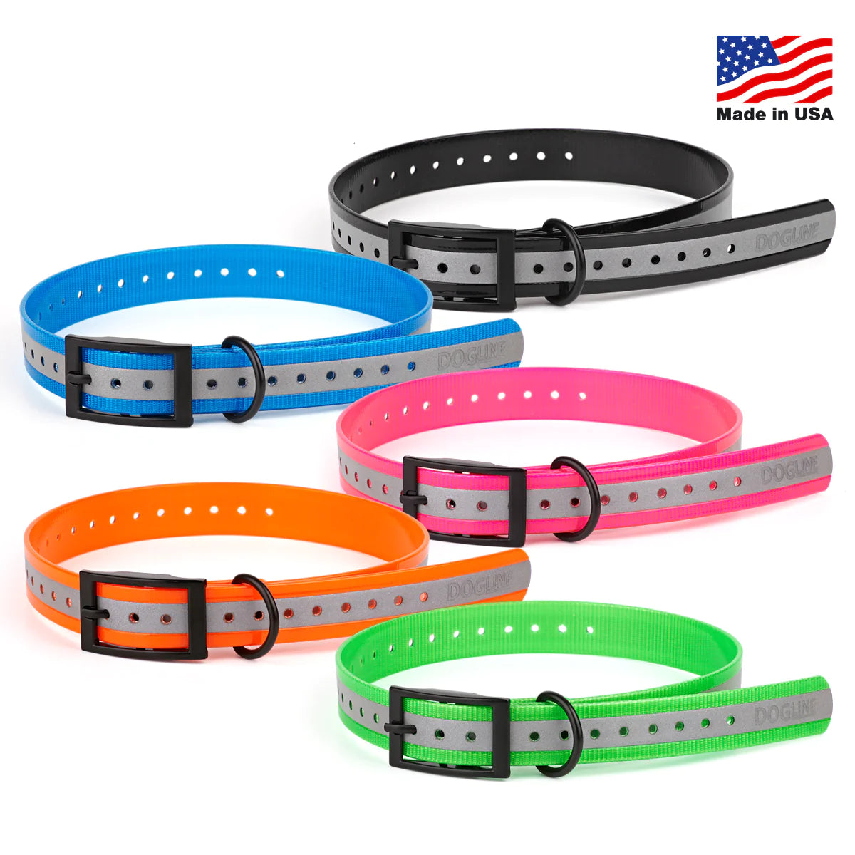 Biothane Reflective E-Collar Replacement Strap