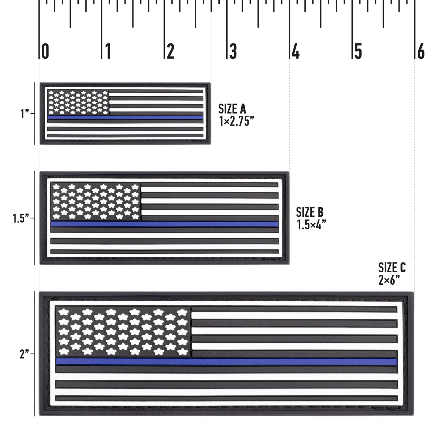 "American Flag" 3D Rubber Patch