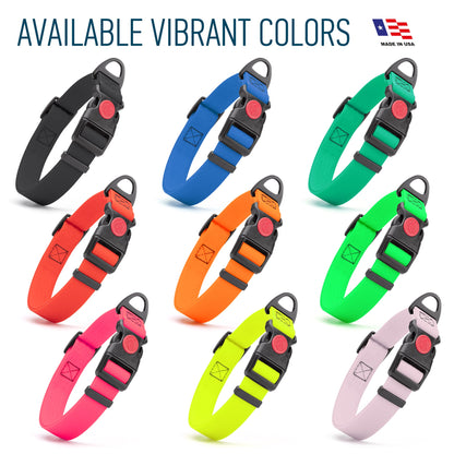 Waterproof Dog Collar with Safety Lock Buckle – Biothane HEX Collar – view 13