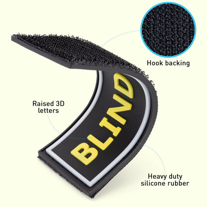 “Blind" Dog 3D Rubber Patch
