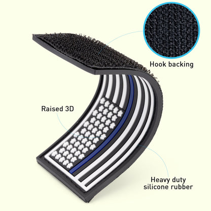 "American Flag" 3D Rubber Patch