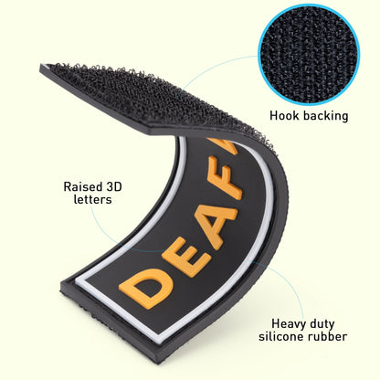 “Deaf Dog"  3D Rubber Patch