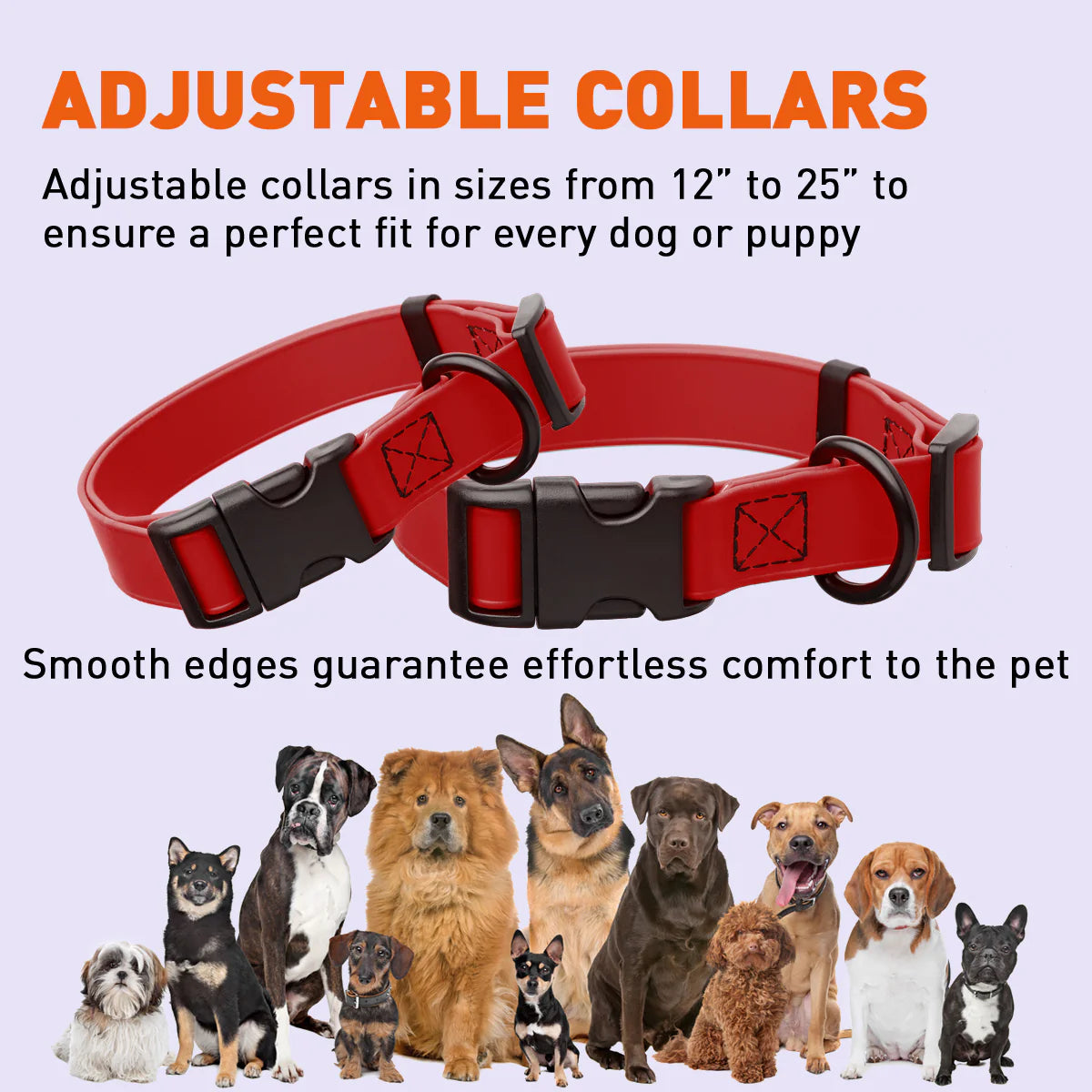 Biothane Waterproof Collar with QR Buckle Black