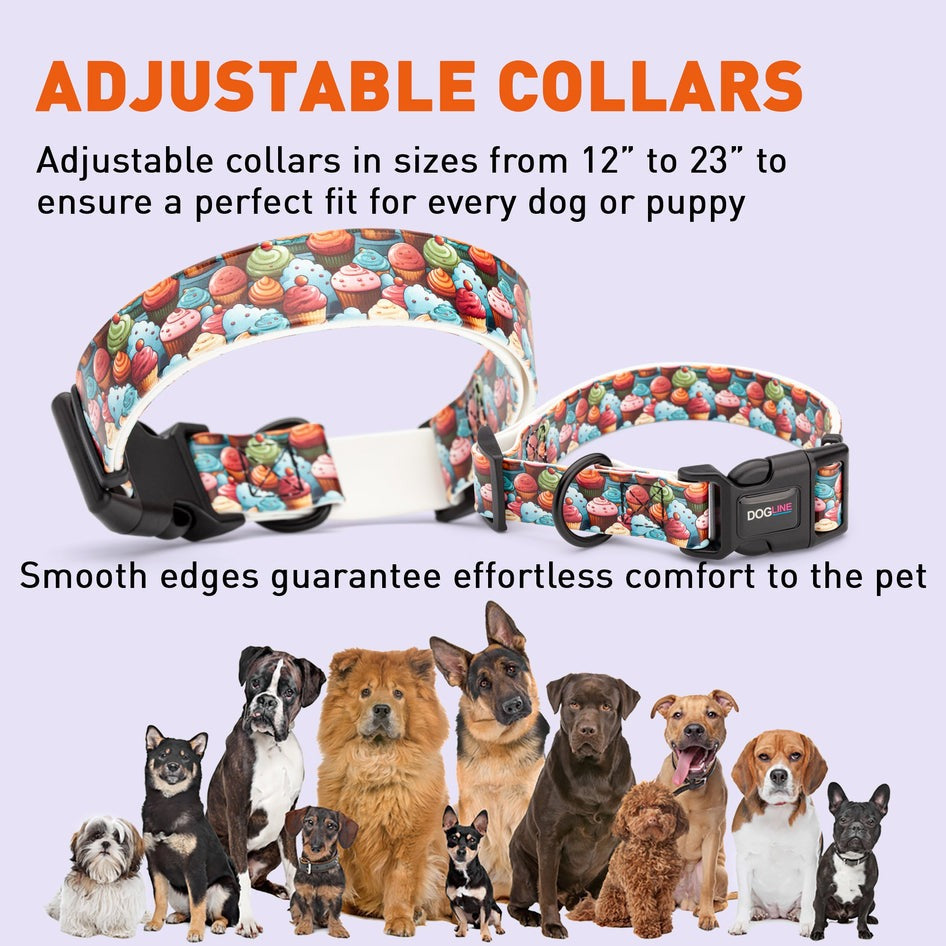 Biothane  Quick Release Printed Collar