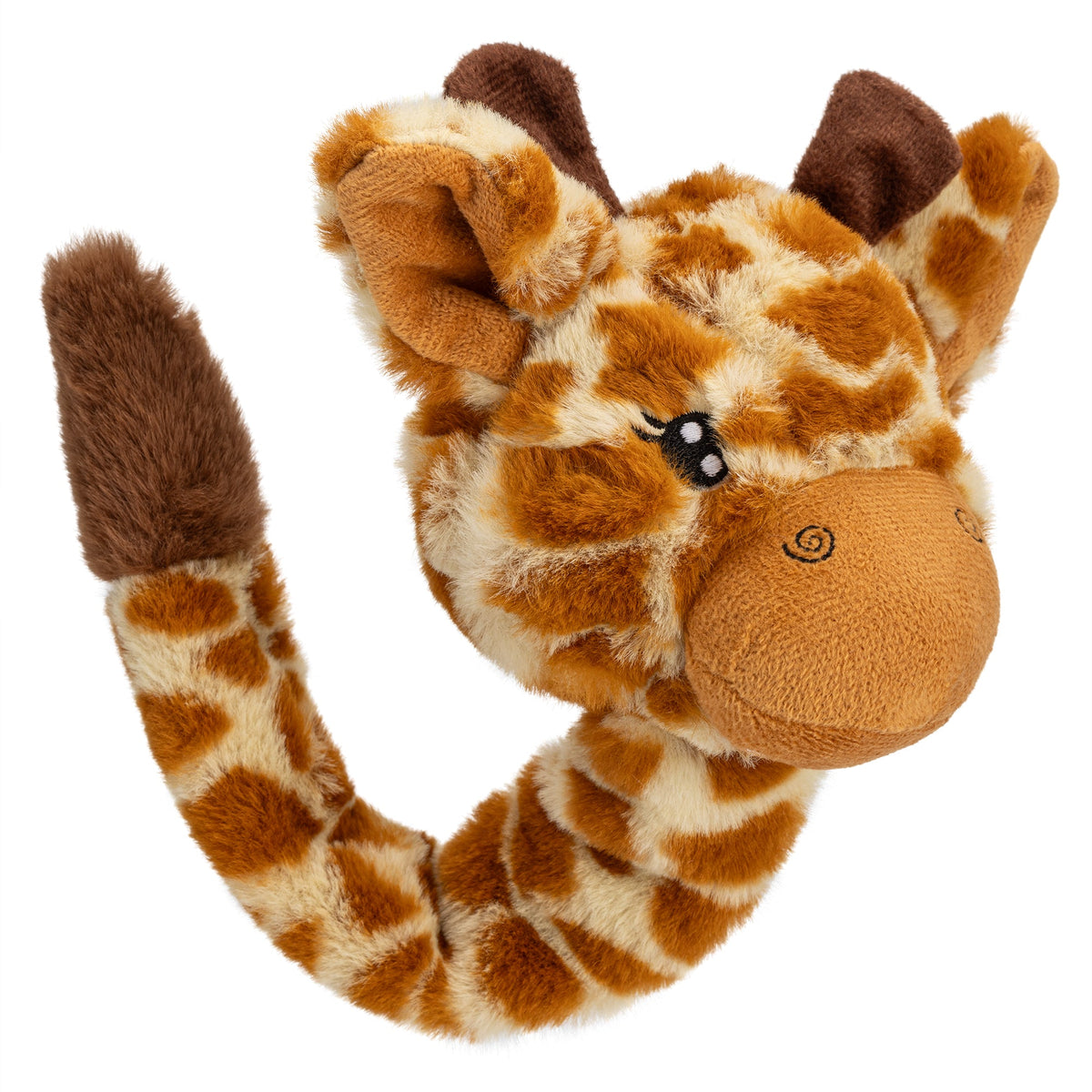 11" Giraffe Dog Toy with Ball – Squeaky Plush Toy