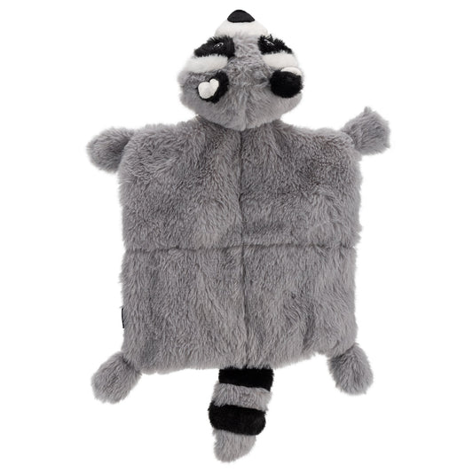 17.5" Raccoon Dog Toy with 4 Squeakers – Long Plush Squeaky Toy