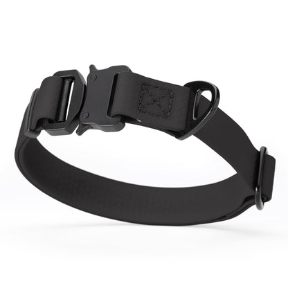 Waterproof Dog Collar with Metal Stab-Lock Buckle – Heavy-Duty Biothane HEX Collar – W 3/4" x L 12-19", W 1" x L 15-25"