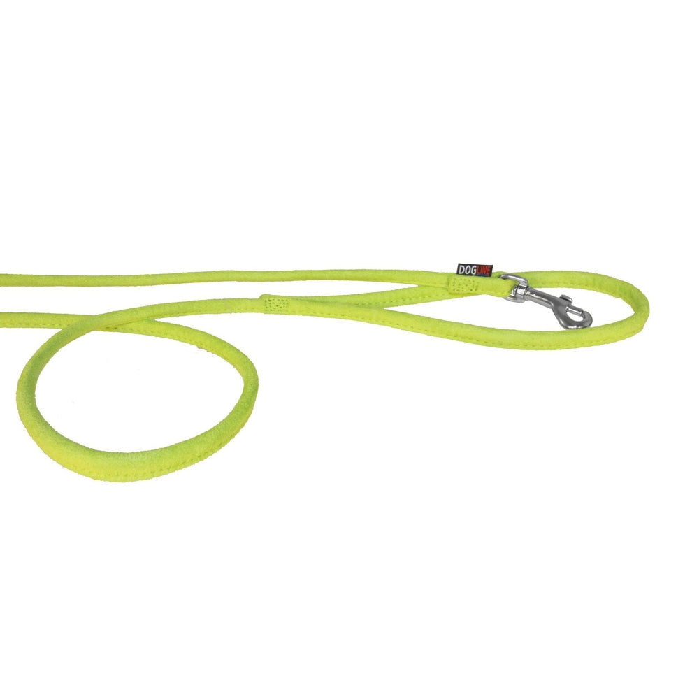 Comfort Microfiber Round Dog Leash – Soft Lightweight Leash 4 ft & 6 ft – Lime Green