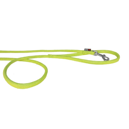 Comfort Microfiber Round Dog Leash – Soft Lightweight Leash 4 ft & 6 ft – Lime Green