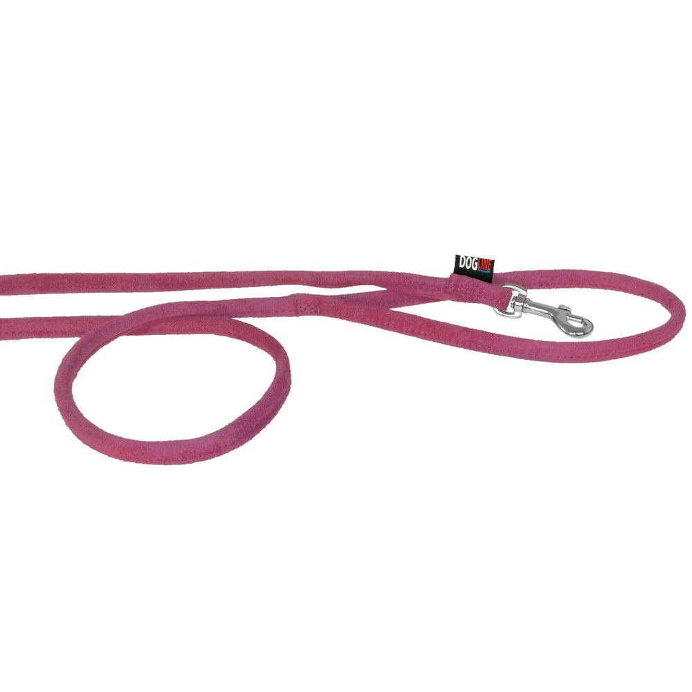 Comfort Microfiber Round Dog Leash – Soft Lightweight Leash 4 ft & 6 ft – Pink